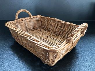 Korbschale Weide Rechteckig mit Henkel Nur Korb