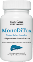 NatuGena MonoDiTox - Leber-Gallen-Komplex (120 Kapseln (Dosis für 30 Tage) 