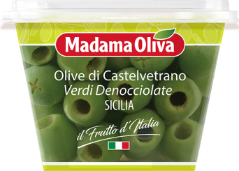 Grüne süsse Oliven ENTSTEINT aus Castelvetrano Sizilien 250 g 