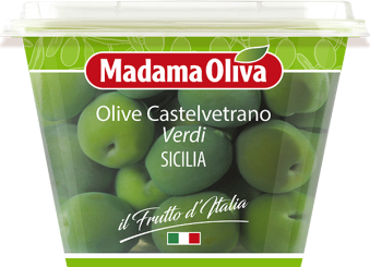 Grüne süsse Oliven aus Castelvetrano Sizilien 250 g 
