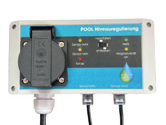 ECODROP - automatische Niveauregulierung für Pools, SPAs, Behälter, Brunnen, Wassertanks mit Füll- und Leerfunktion 