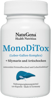 NatuGena MonoDiTox - Leber-Gallen-Komplex (120 Kapseln (Dosis für 30 Tage) 