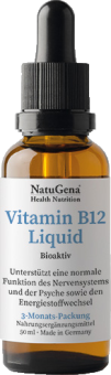NatuGena Vitamin B12 Liquid Bioaktiv 50 ml (Dosis für 90 Tage) 
