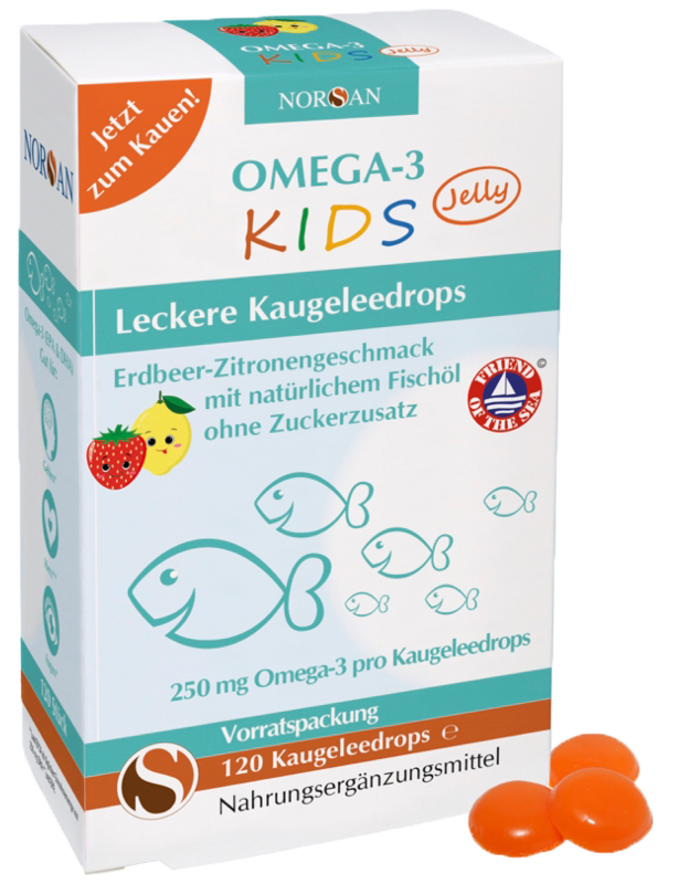  Online shop for unique products with tradition, passion and  distinctive taste, NORSAN Omega-3 KIDS Jelly 120 pieces